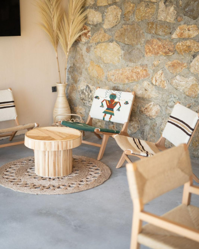 Eden-Doğal Taş & Rattan Oturma Grubu